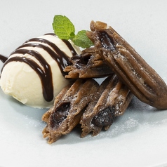 チョコチュロス＆アイス（チョコ）