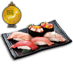 本まぐろ食べ比べ六貫