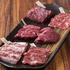 馬焼肉の5種盛（2人前）の写真