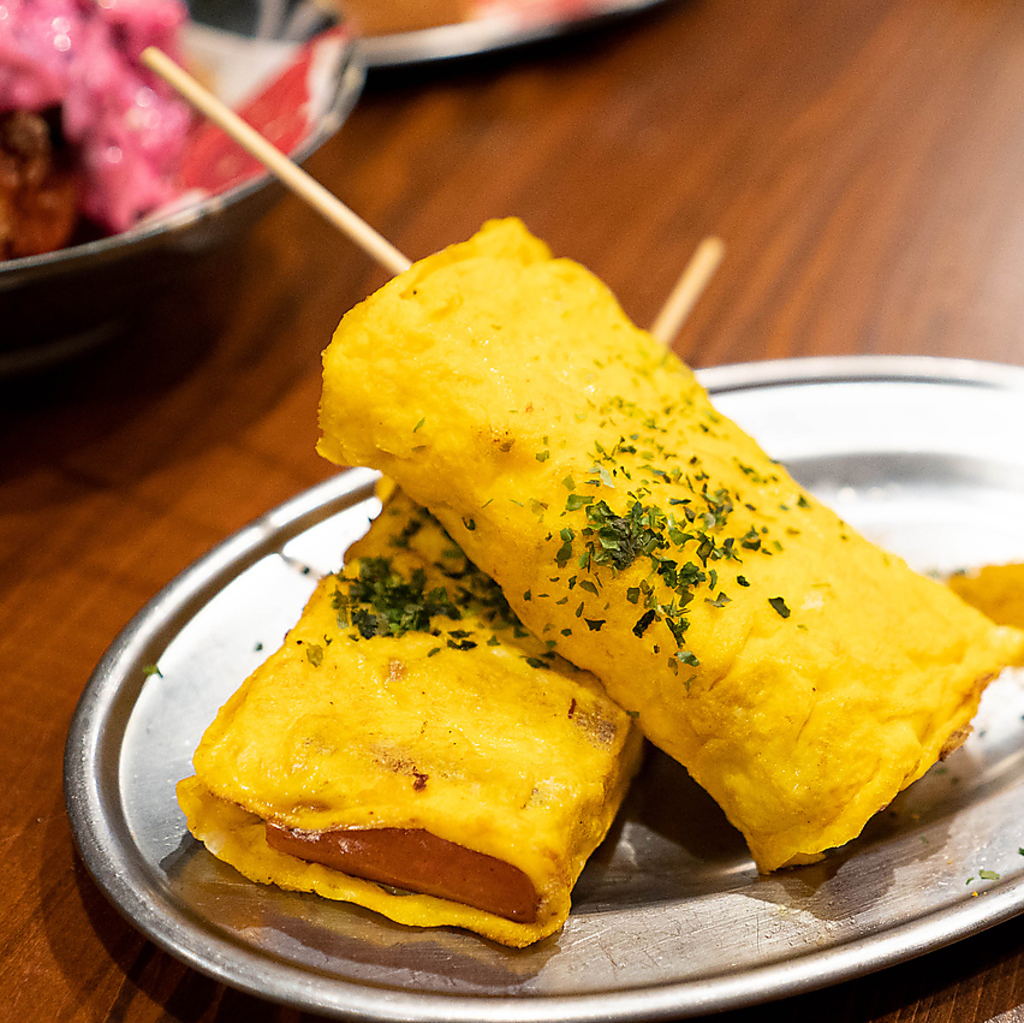 懐かしさを感じる逸品も！チョリ玉串焼き