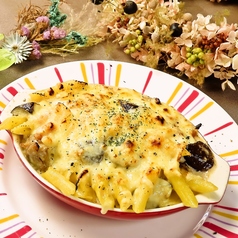 鶏肉と茄子のペンネグラタン