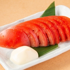 冷やしトマト 柚子マヨ添え