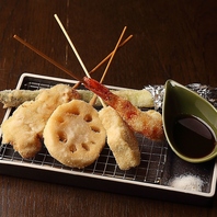 サクサク衣の串揚げと旬の鮮魚フェア