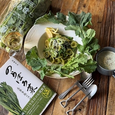 ★川崎産　のらぼう菜のアンチョビとヤリイカ　オレキエッテ セット※自家製ブロッコリーのスープ付