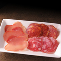 料理メニュー写真&nbsp;サラミ生ハムセット（3種盛）