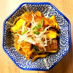国産牛すじとキノコのコチュ和え
