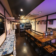 店内全体です。お一人でも来店しやすい作りにしてます。