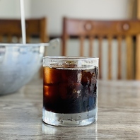 ビアガーデンコースのラストオーダーにはアイスコーヒー