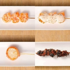 海鮮串焼き各種