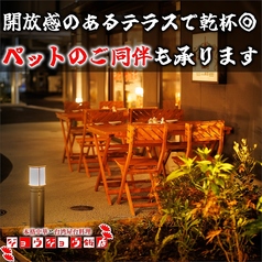 《中人数様向けテラス席》【4名様から12名様】企業宴会や同窓会・各種ご宴会におすすめのお席です。