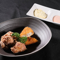 料理メニュー写真&nbsp;鶏のから揚げ＆フィッシュフライ 明太マヨソースとタルタルソース
