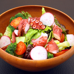 タコとラディッシュの春サラダ