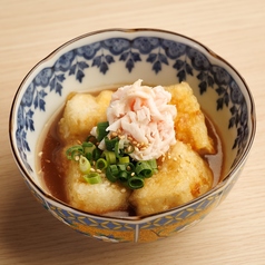 地鶏の揚げ出し豆腐