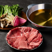 当店名物の”しゃぶしゃぶ”こだわるのポン酢と◎