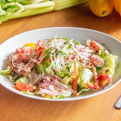 生ハムとレタスのシーザーサラダ｜ Uncured Ham & Lettuce Caesar Salad
