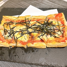 明太チーズのパイ生地ピザ