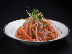 豚耳とネギの辛味冷菜