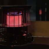 足元を温めるストーブ。