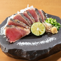 藁焼き　厚切り鰹の塩たたき