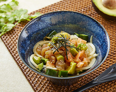 マグロサーモンアボポキ丼    Tuna, Salmon & Avocado Poke Rice Bowl