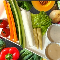 2種ソースの野菜スティック