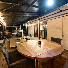 2名様のテラステーブル席です。