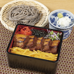 炙り煮豚重のセット