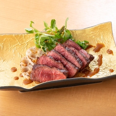 知多牛の炭火焼き