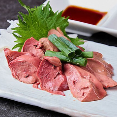 国産鶏のレバ刺し
