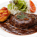 料理メニュー写真&nbsp;自家製デミグラスハンバーグ定食