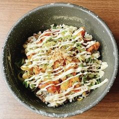 鶏唐ネギマヨ丼