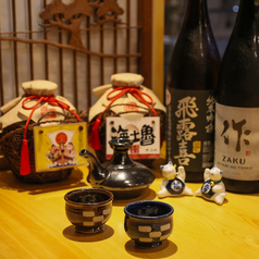 厳選した日本酒を提供しています