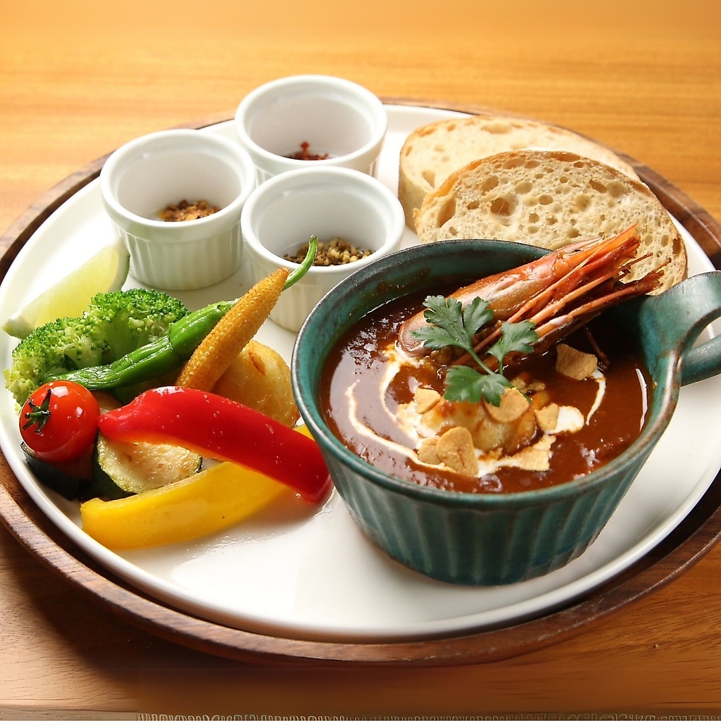 大人気！シュリンプカレープレート♪