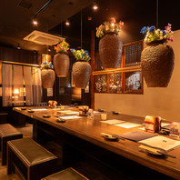 個室・半個室のプライベート空間