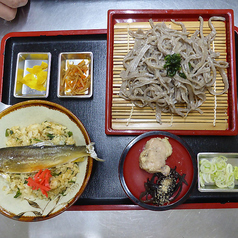 あゆ飯+小盛り蕎麦or小盛りうどん(冷or温)