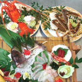 魚太郎では、新鮮な海鮮もご用意しております。ご賞味あれ