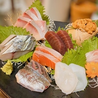 新潟県産を中心とした鮮魚のお刺身