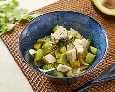 チキンアボポキ丼　 Chicken & Avocado Poke Rice Bowl