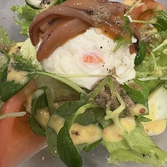 イカ塩辛とポテトサラダ