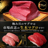 市場直送の生本マグロ