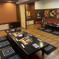 多彩なお席でお出迎え◎