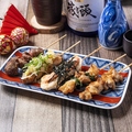 料理メニュー写真&nbsp;串焼き5種盛り合わせ