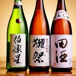 『田酒』『伯楽星』『獺祭』など宴会コースの「日本酒プレミアム」飲み放題でご用意可能です！