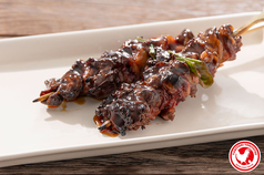 <焼鶏>鶏トロハツ串 (1本)