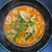 ニンニク玉子挽肉のスープ