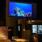 4K50インチモニターでサプライズムービーも流せます！イベントや記念日のサプライズにご利用ください