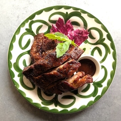 骨付きポークスペアリブのBBQロースト