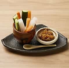 野菜スティックのしょんしょん味噌添え