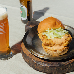 フライドチキンバーガー/fried chicken burger