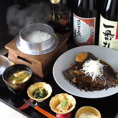 子持ち浅羽カレイの煮付け御膳